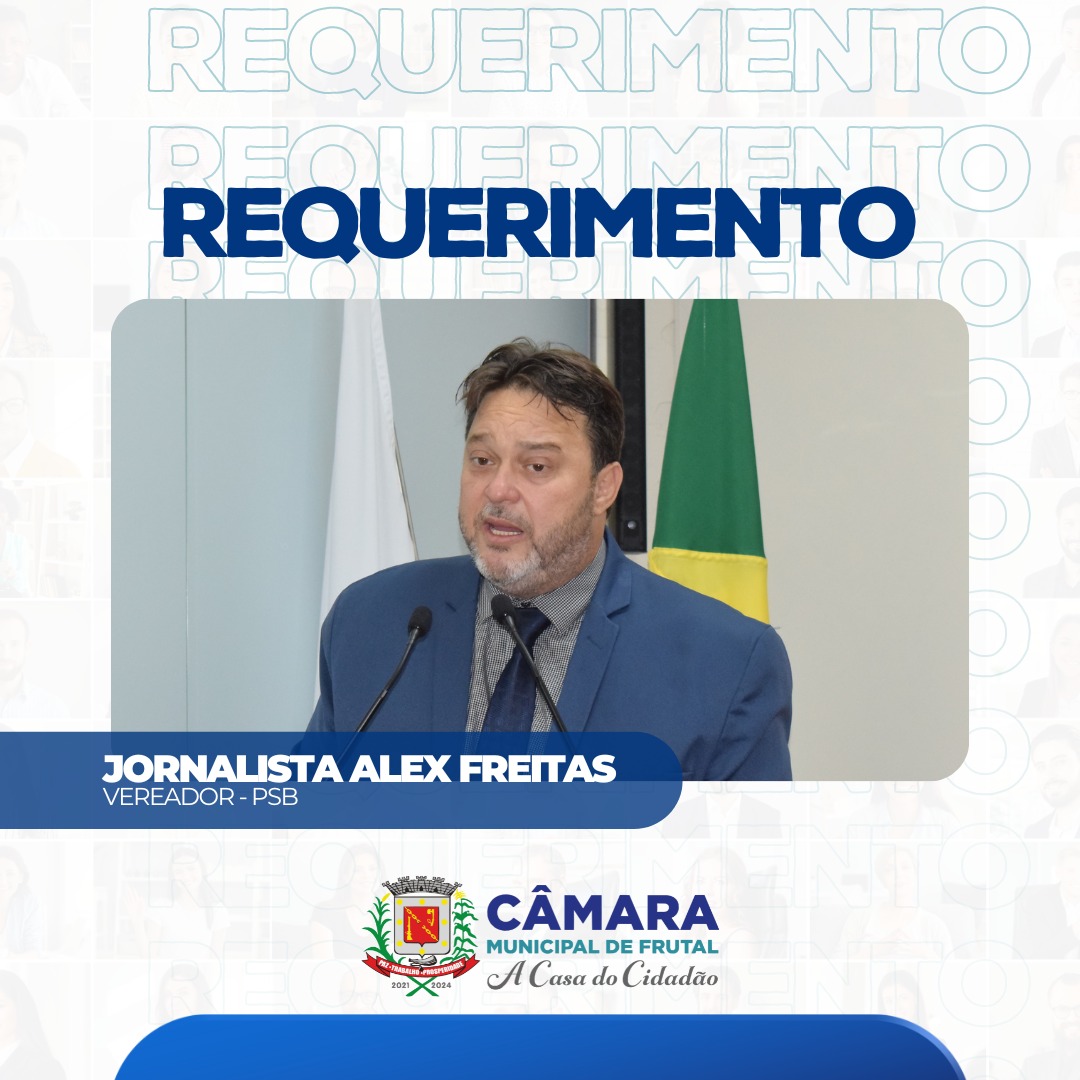 Alex Freitas quer informações sobre quantidade de óbitos registrados no Frei Gabriel desde 2021