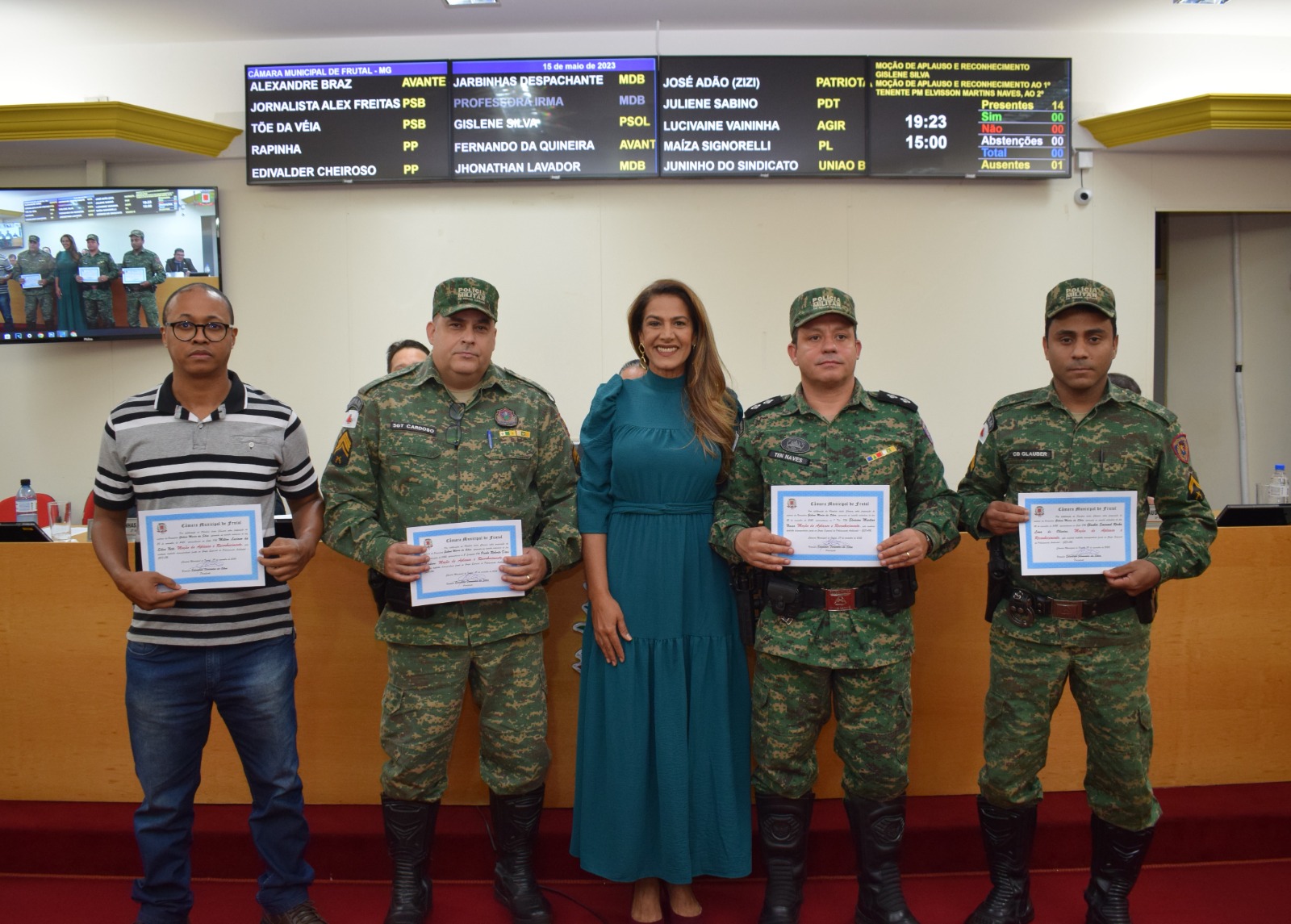 Câmara presta homenagem aos integrantes do Gepam – Grupo Especial de Policiamento Ambiental