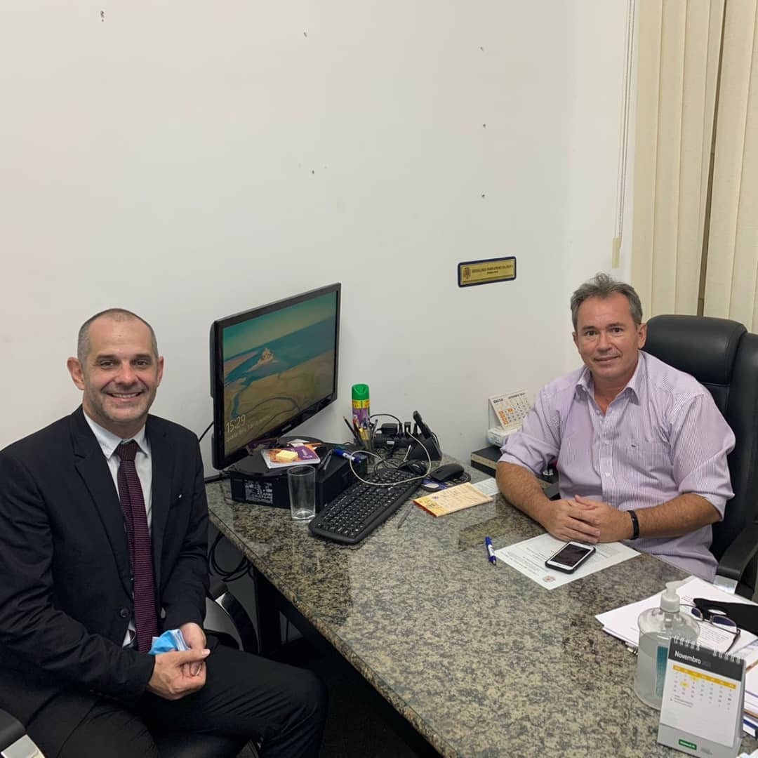 Consultor Jurídico e professor do Intituto Plenum visita gabiente do presidente da CÂMARA