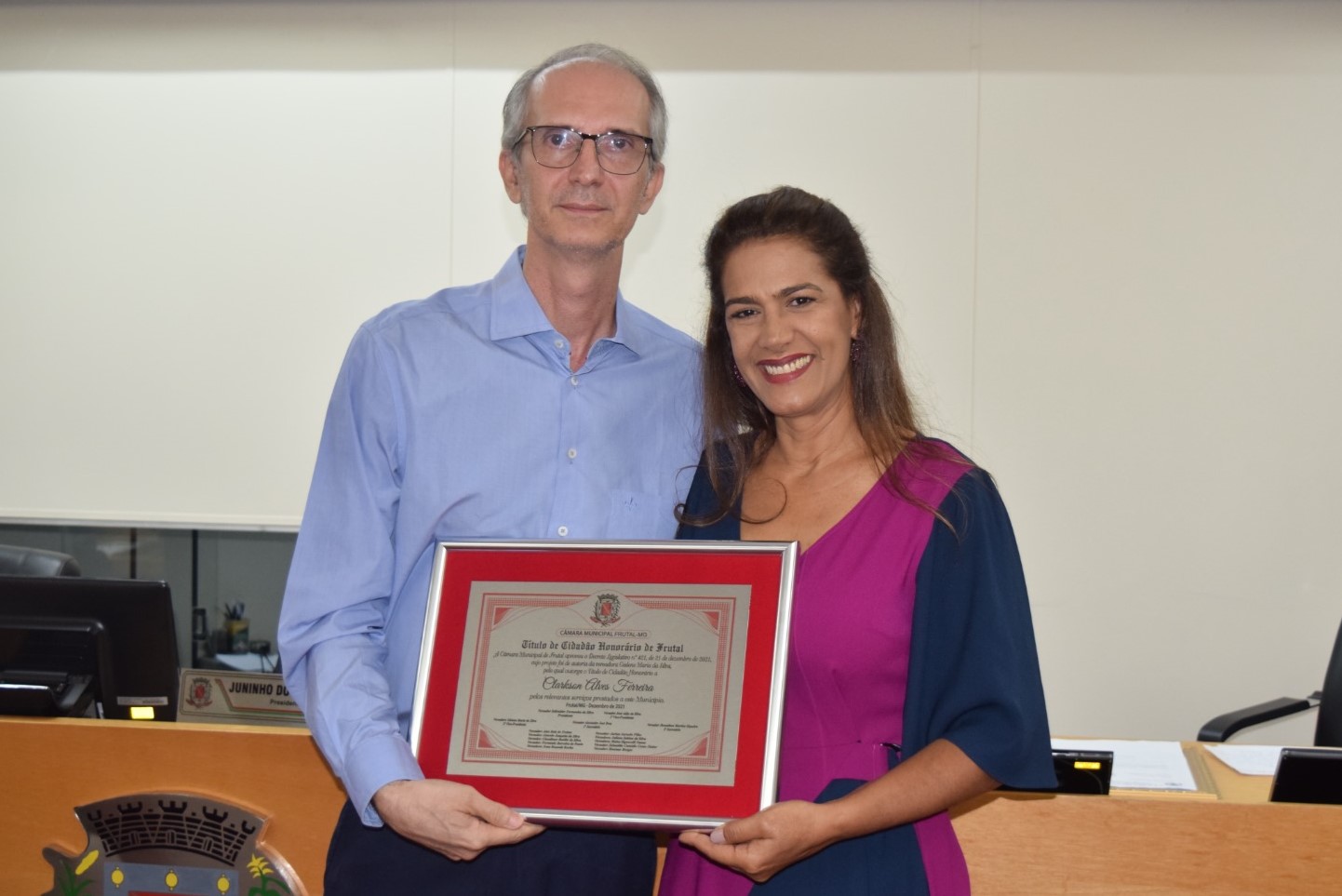 Dr. Clarkson Ferreira é agraciado com o título de Cidadão Honorário de Frutal