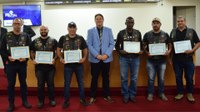 Grupo de motociclistas “Falcões selvagens” são homenageados pela Câmara de Frutal