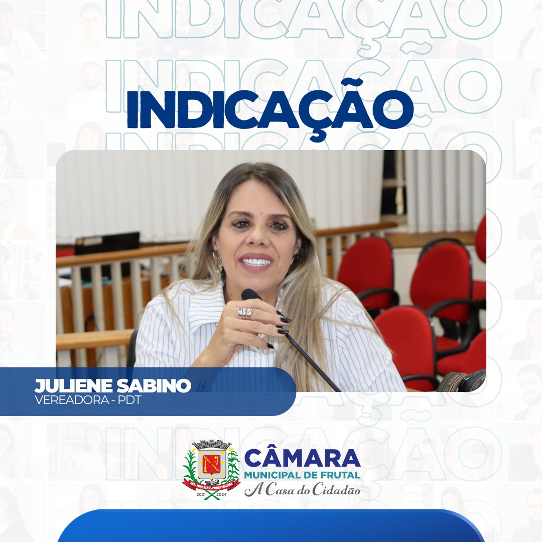 Juliene sugere denominação de logradouro público