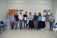 Mesa diretora da Câmara Municipal participa de reunião na ACIF - Associação Comercial e Industrial de Frutal