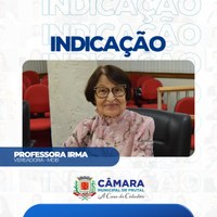 Professora Irma que sugere criação de conselho histórico e geográfico de Frutal