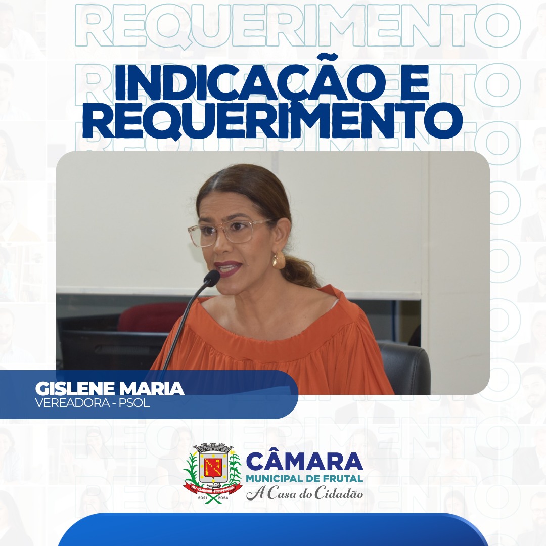 Solução de problemas no Residencial Júlio Lacerda é motivo de indicação da vereadora Gislene Maria