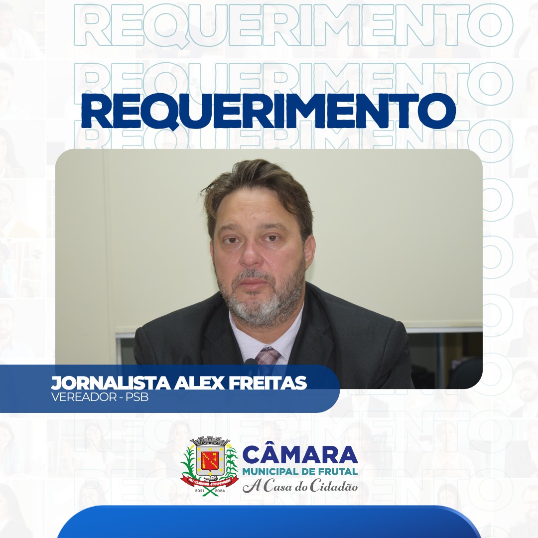 Vereador Alex Freitas requisita informações sobre contratação de enfermeiros e fisioterapeutas do Hospital Frei Gabriel