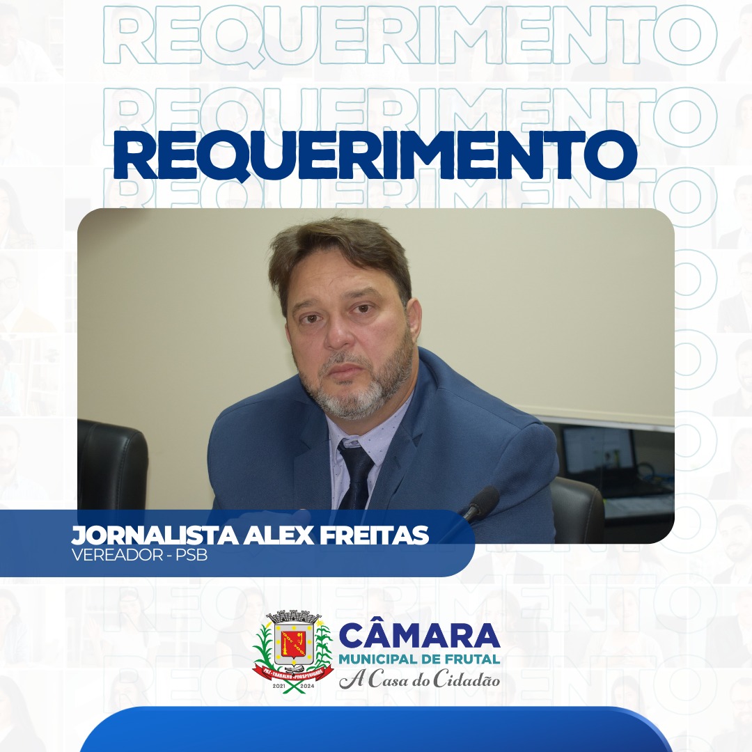 Vereador Alex Freitas requisita informações sobre processo licitatório de obras no Jardim Brasil